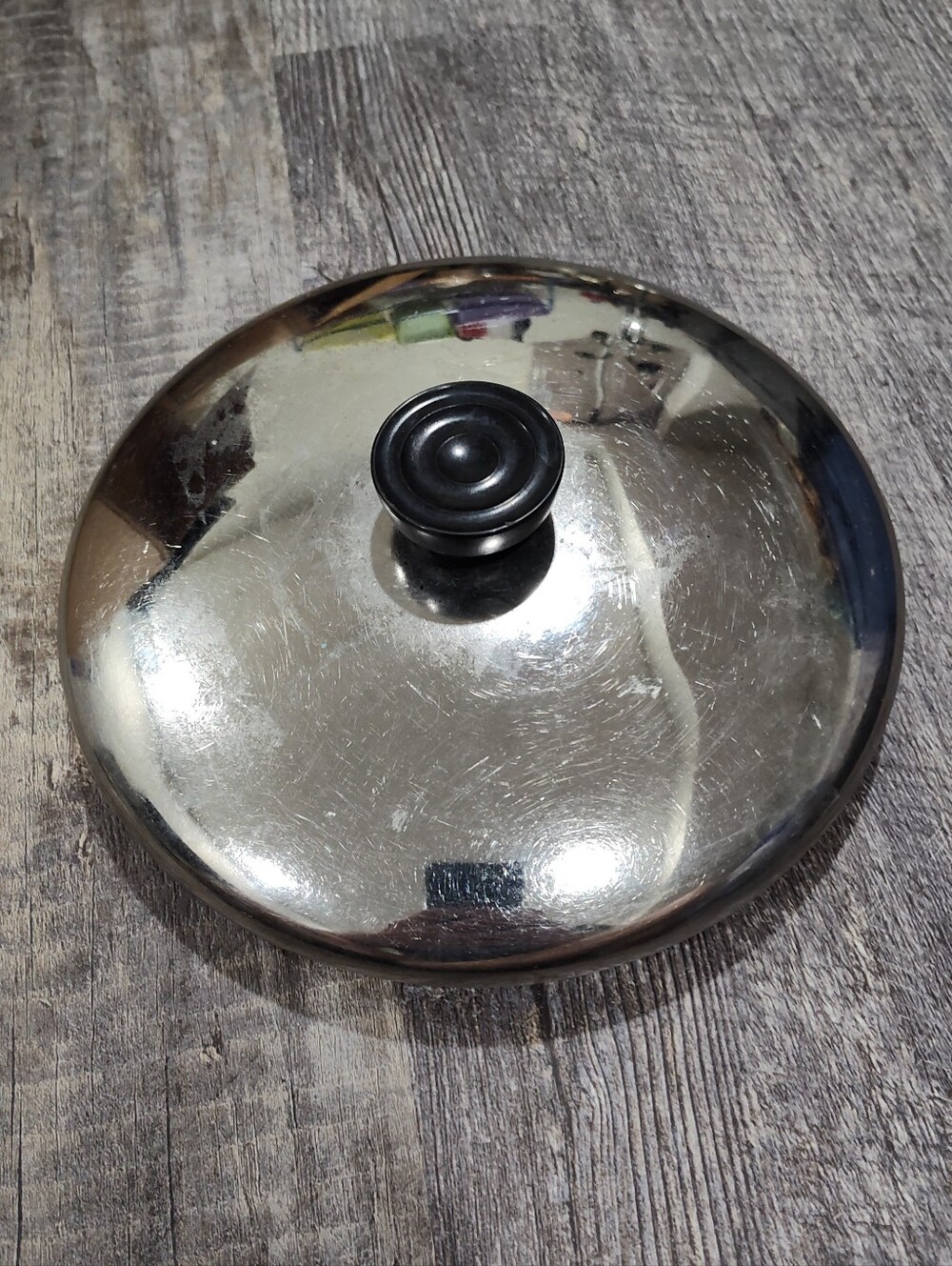 Revere Ware 1801 Stainless Steel Pot Pan Lid Only, 8" Diameter, 7 3/4" Inside